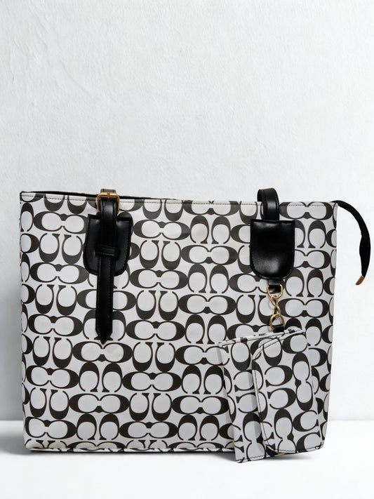 "Spacious Tote with Mini Pouch"