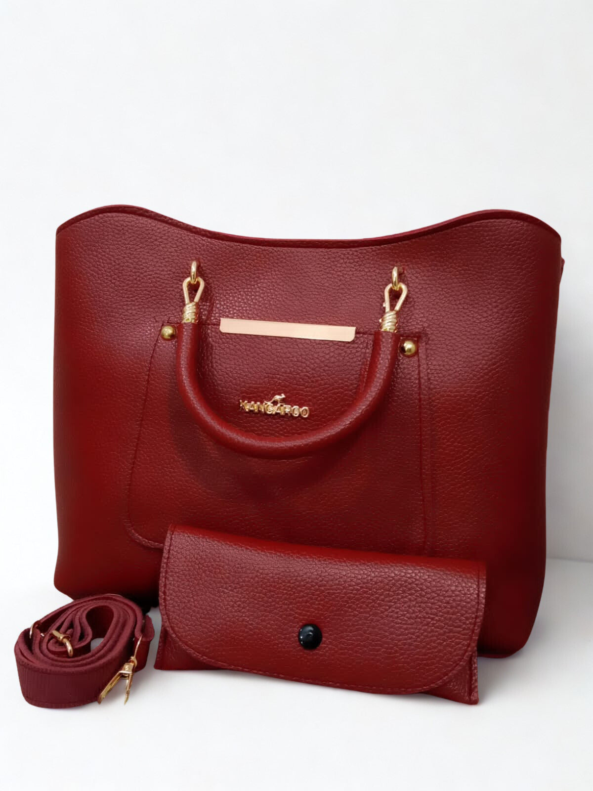 Black Handbag with Mini Pouch